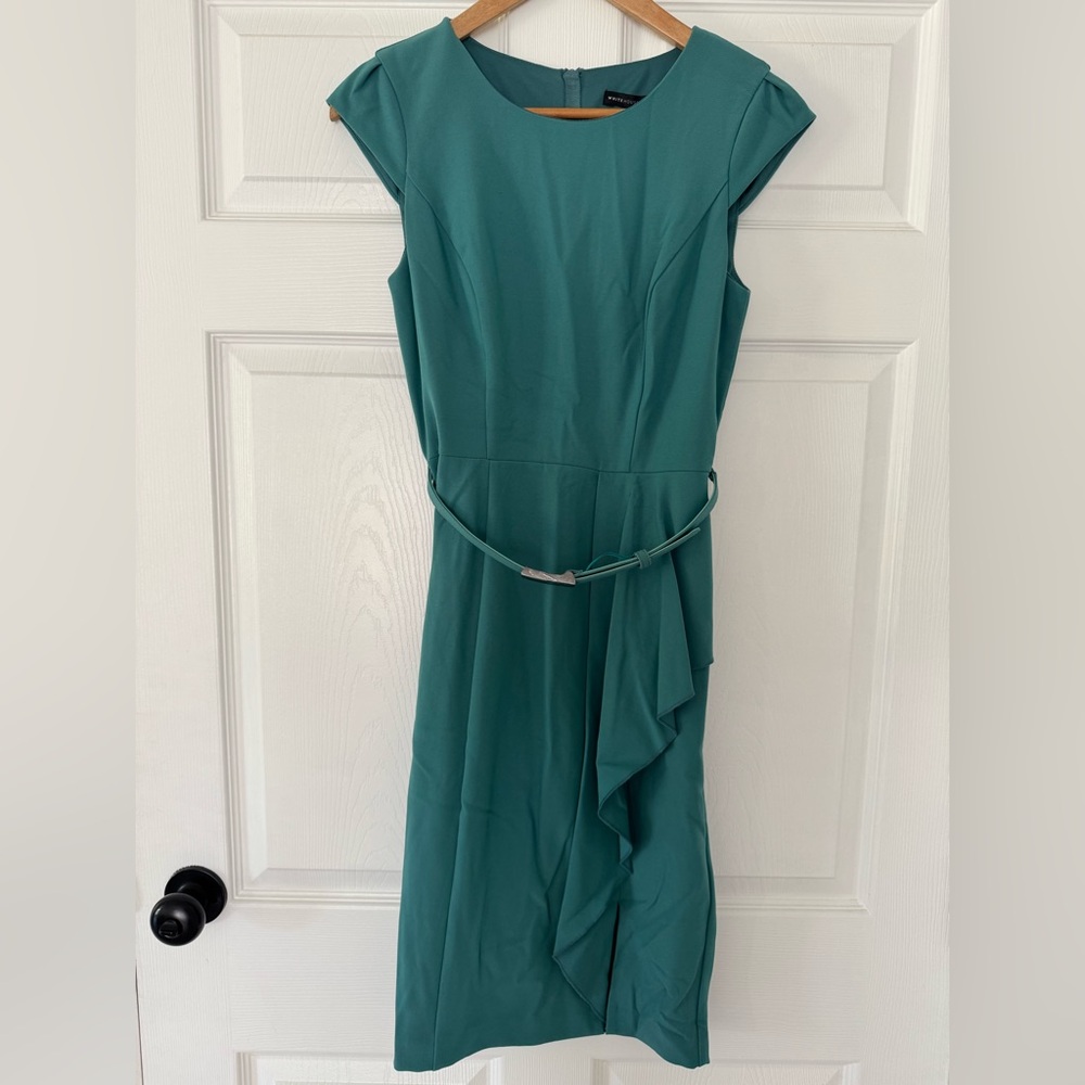 White House black market Elegant Teal Dress